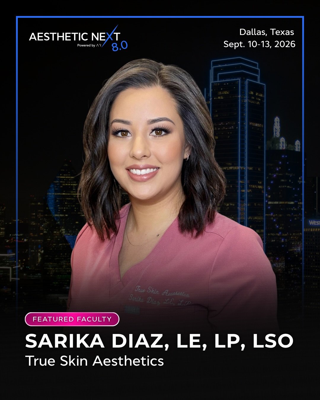 Well&hellip; my @aesthetic_next agenda just got a little busier. 🎤✨

I was already so excited to take the stage at Aesthetic Next 8.0, and now I get to add another talk to the weekend! 🗣️

I&rsquo;m honored to be presenting on behalf of @alastinski