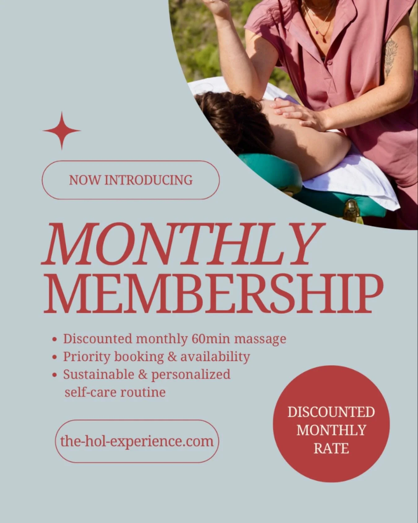 You asked, I delivered! 📬
Commit to your wellness and make self-care a priority with our Monthly Massage Membership. Designed for those who value consistency, balance, and feeling their best, this subscription offers exclusive savings and reserved a