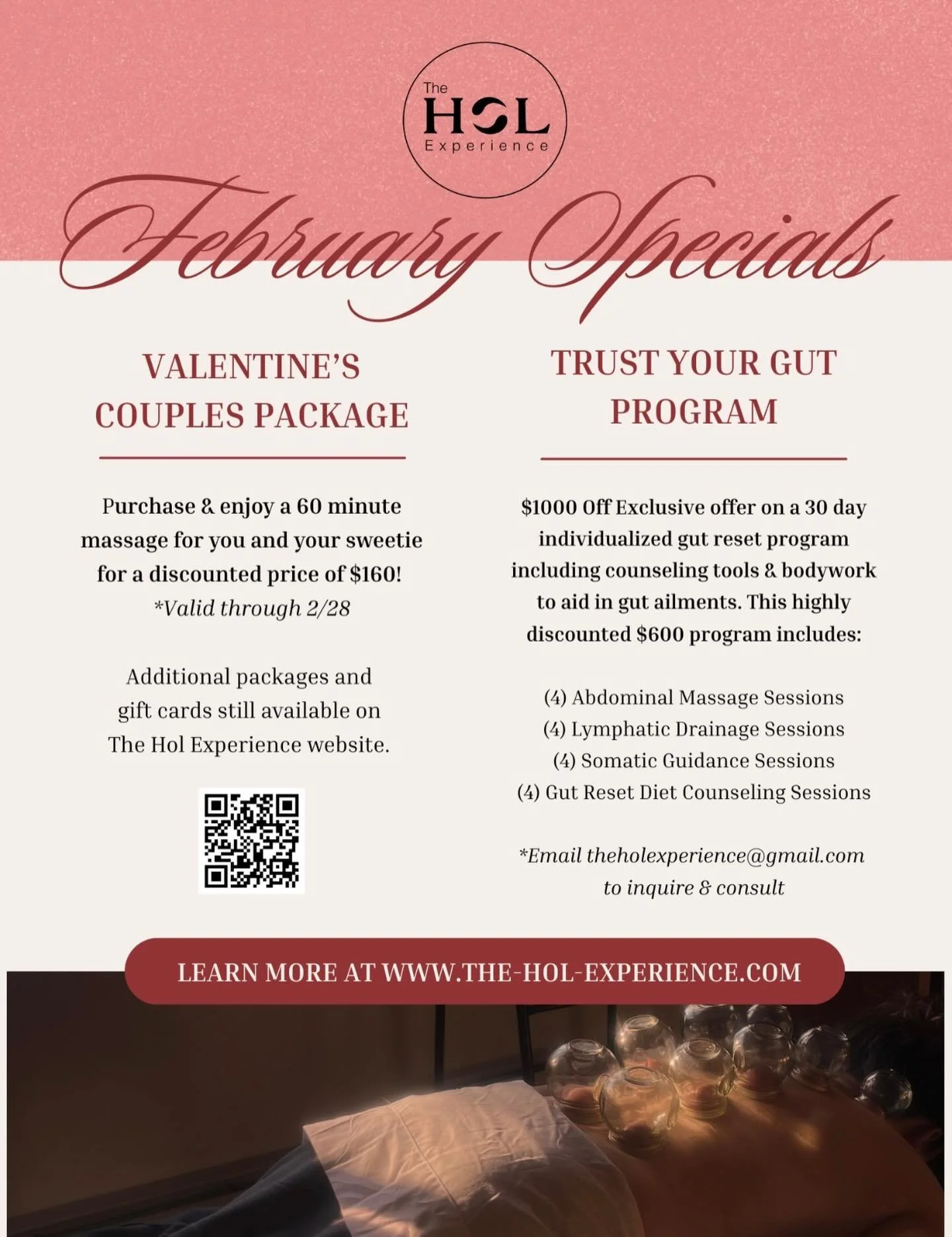 💞 That silly little thang called L O V E 💞

It&rsquo;s about how we show up for each other everyday, not just on special holidays. (But brownie points if you remind them on valentines). 🍫💐 Chocolate and flowers are nice, but a massage says so muc