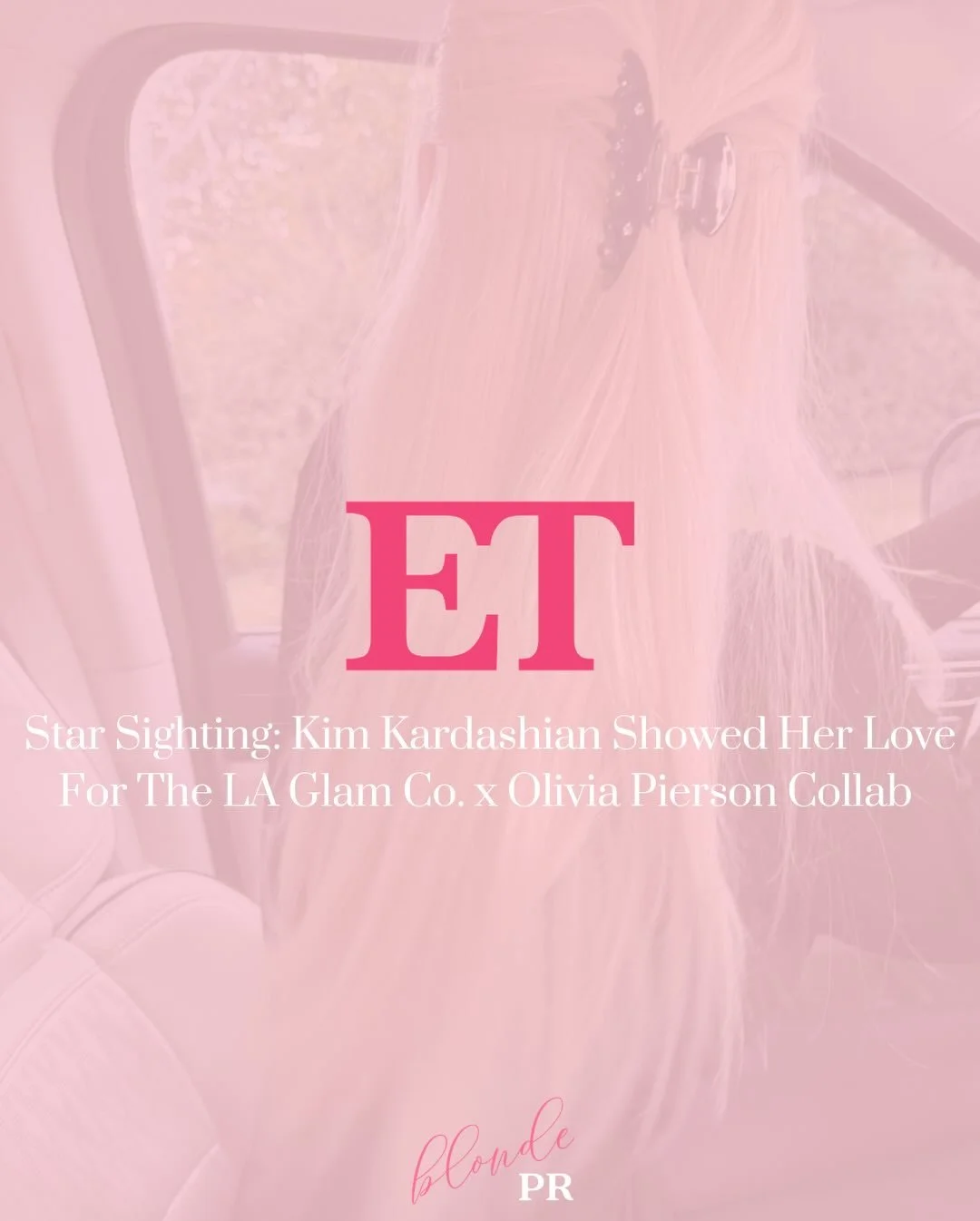 Kim Kardashian showed her love for the @la_glam_co x Olivia Pierson collaboration, shared by @entertainmenttonight 💕☁️

#blondepr #earnedwithblonde