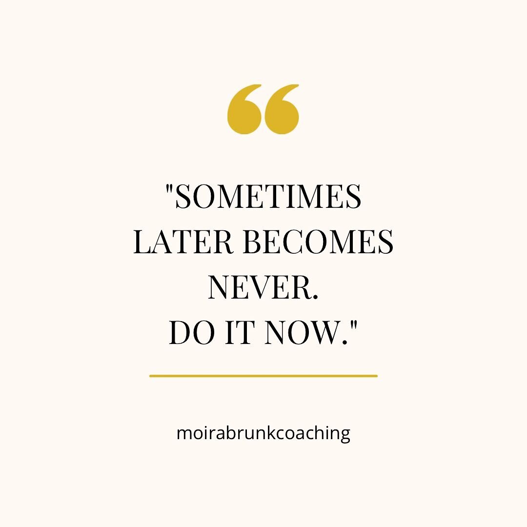 When I read this quote the other day, it really hit home for me. Lately, I have been struggling with putting something off that has been weighing on me for a while now. I know what I need to do, but I am having a hard time getting started.

 We all d