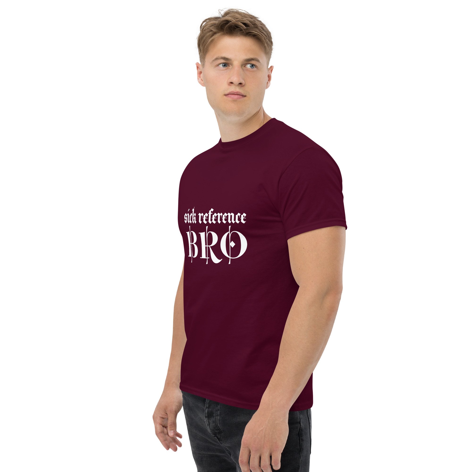 unisex-classic-tee-maroon-left-front-68704f2ceb1cb.jpg