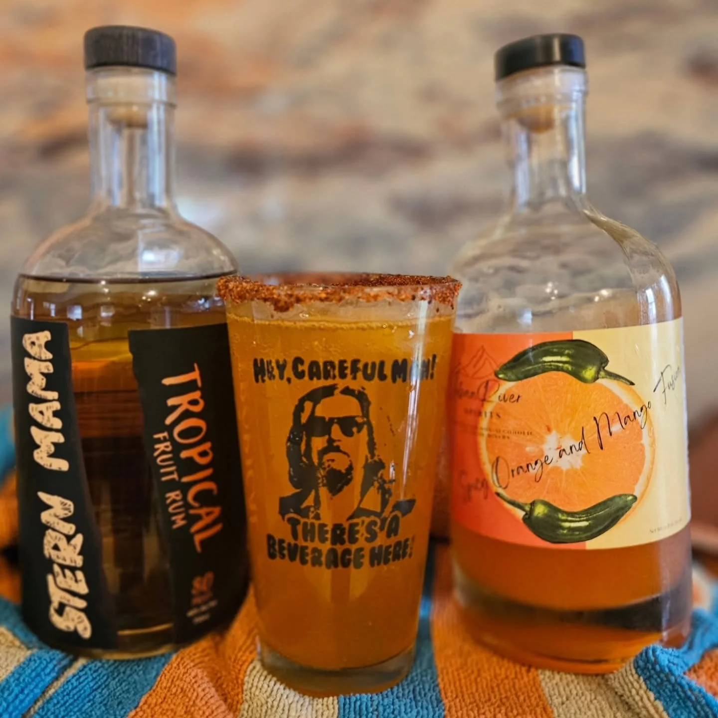 Sundays are for R&amp;D! And today we discovered a delicious cocktail that you can try yourself with 3 simple ingredients.

Pour over ice equal parts Stern Mama's tropical fruit rum+spicy orange and mango fusion from @urbanriverspirits, top off with 