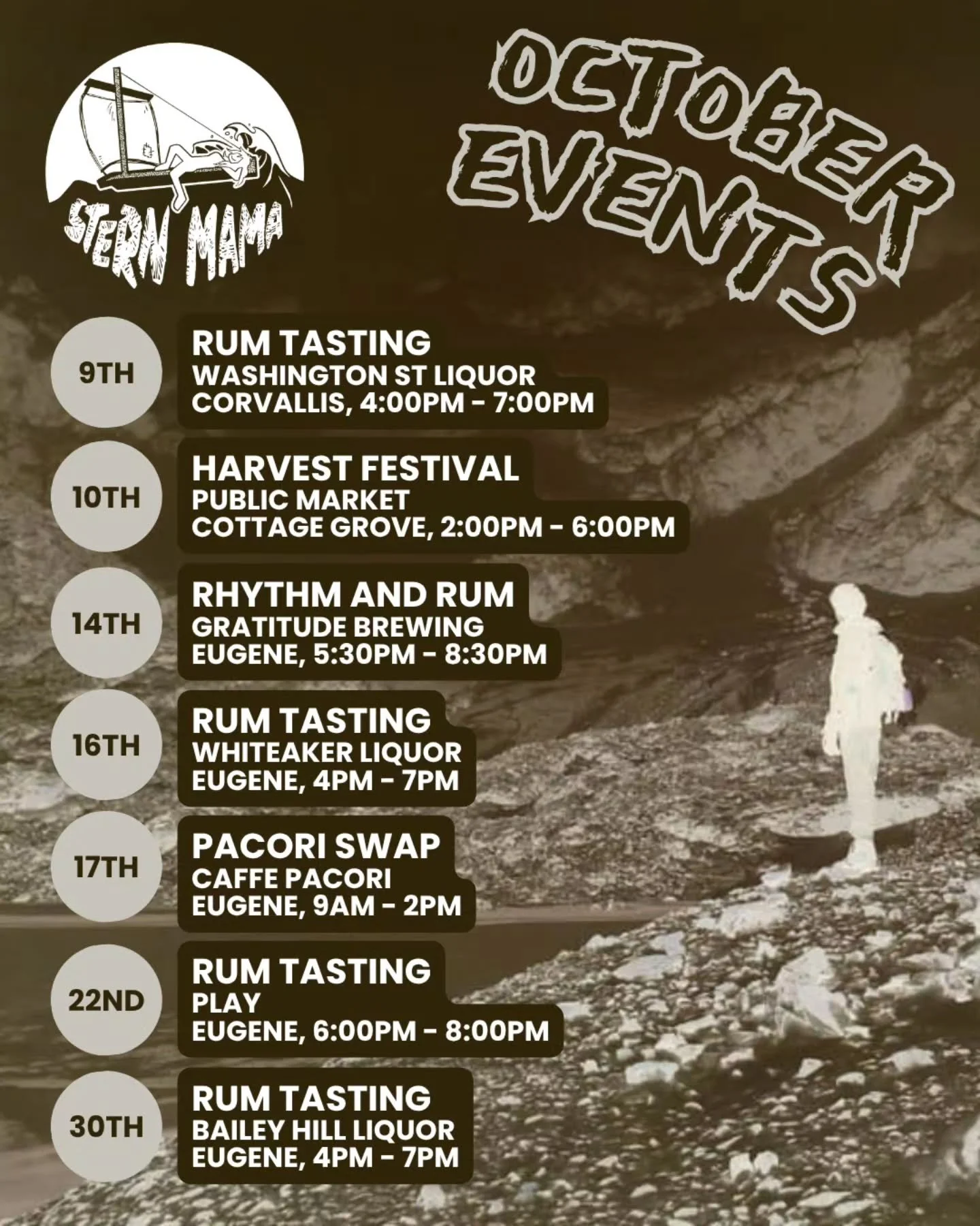 October is almost here, and with it comes a whole new lineup of events.

@cottagegrovepublicmarket has invited us back for their Harvest Festival on 10/10.

We're excited to return to @gratitudebeer on 10/14 and @playeug on 10/22.

And we'll be at @c