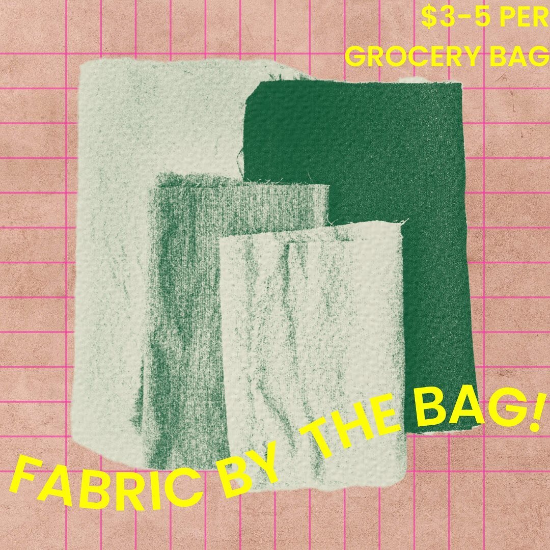 Find more boxes of fabric for Fabric-by-the-Bag this Saturday @ys4seasonsfarmersmarket  PLUS... a large, gorgeous weaving frame (including someone's partially made project💘)!