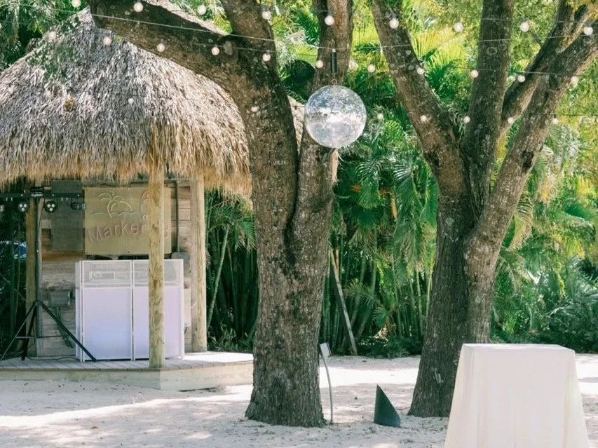 Wedding Reception | Beachfront Tikis | Photo by Iris Moore Photography