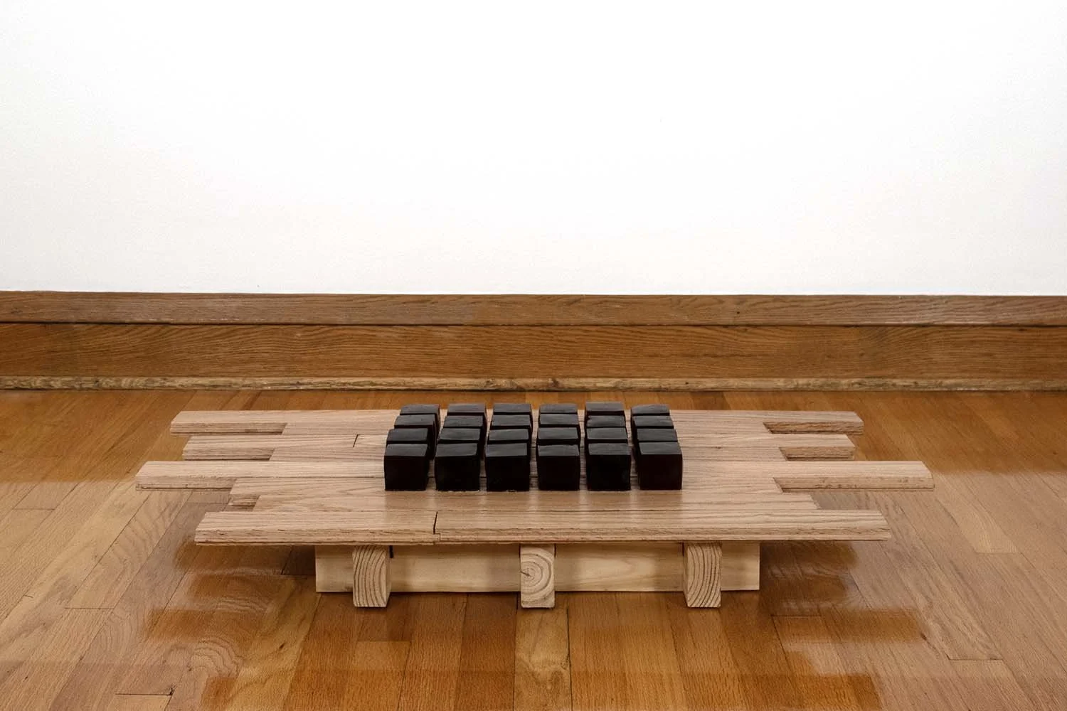 Borsch, 2025. Wood and bioplastic, 38 x 4 ⅜  x  20 in (96.5 x  11 x 51.9 cm)