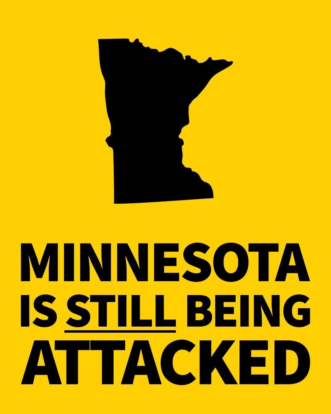 Meanwhile, Minnesota STILL being attacked by the federal government&hellip;