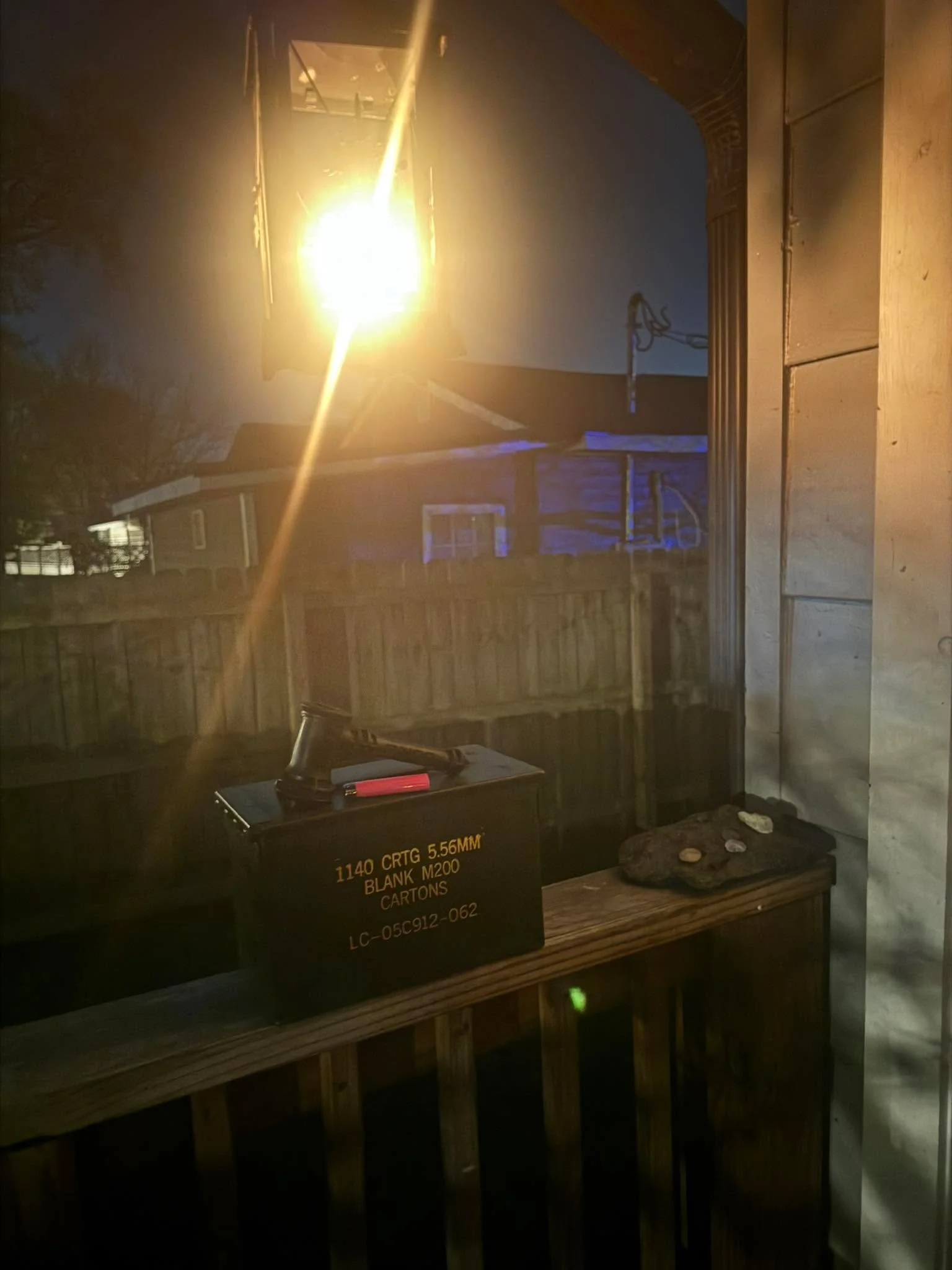 Mom passed away 1yr ago. If you ever met her, she told you: &ldquo;I&rsquo;m tough as nails!&rdquo; She was, too! So, her urn is this military ammunition case, in honor of her strength. It&rsquo;s been really weird not having her here.

Skott and I a