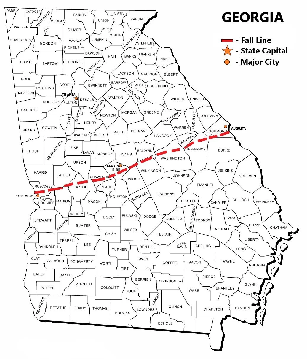 Georgia Service Area Map