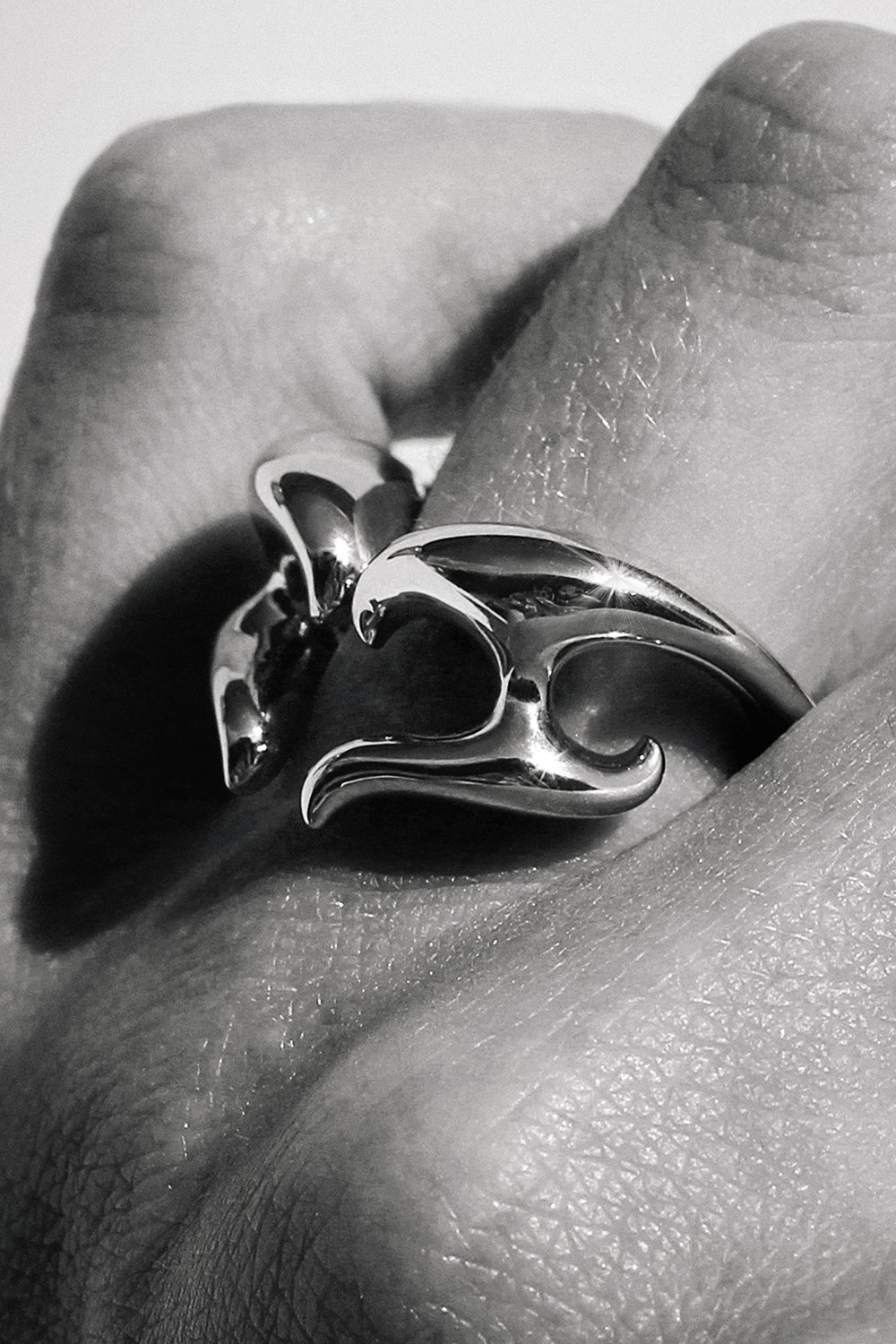 Silver ring Adronitis - Sterling Silver - Mirror polished - Weight : 8 to 17 grams (depends of the size) - Designed & made in France
