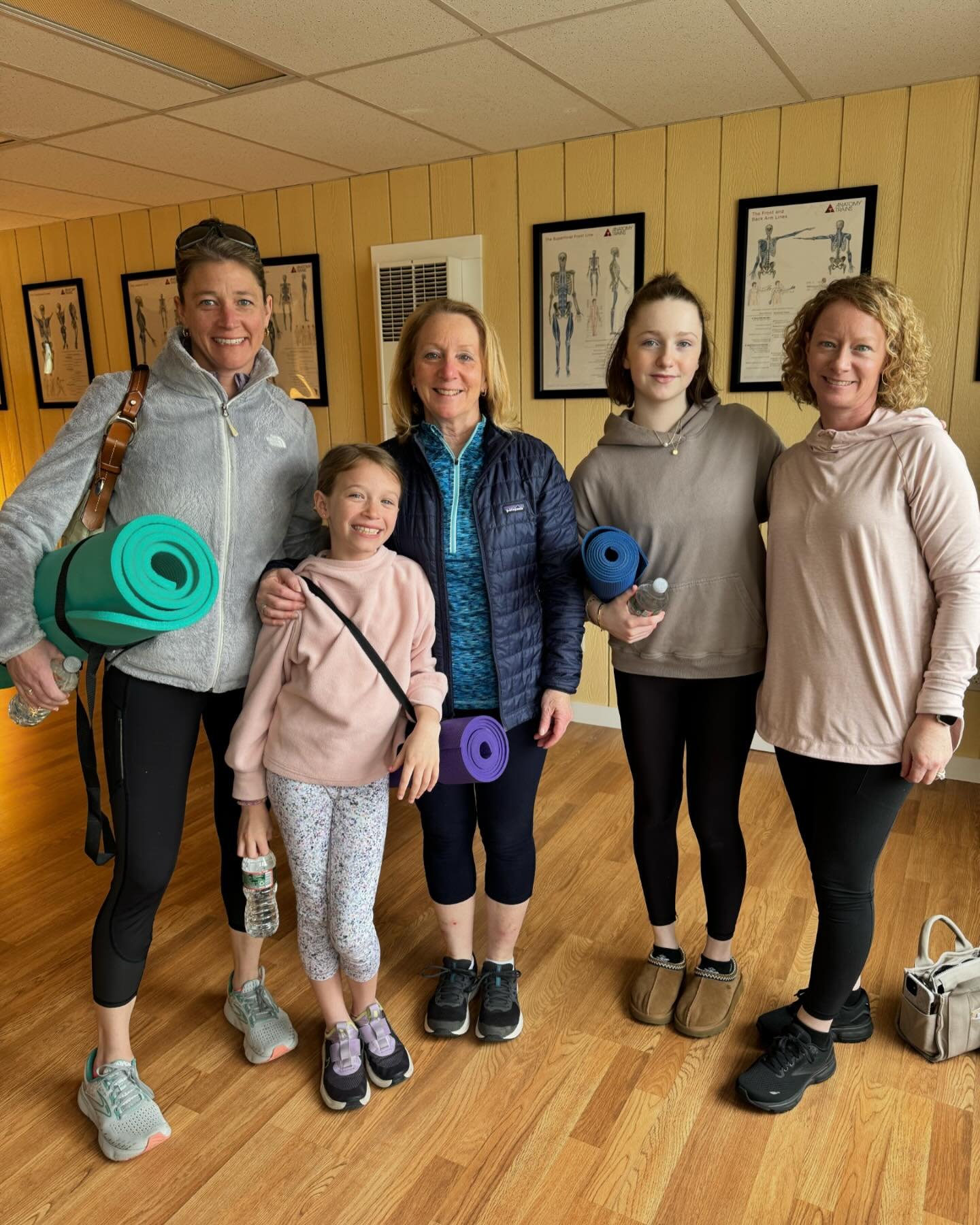 Did you know we do private Yoga parties?  Three generations came in for a private class today!! It was an amazing afternoon of breathing, stretching and flowing through poses at the studio.  Message us if you desire to have a soir&eacute;e of your ow