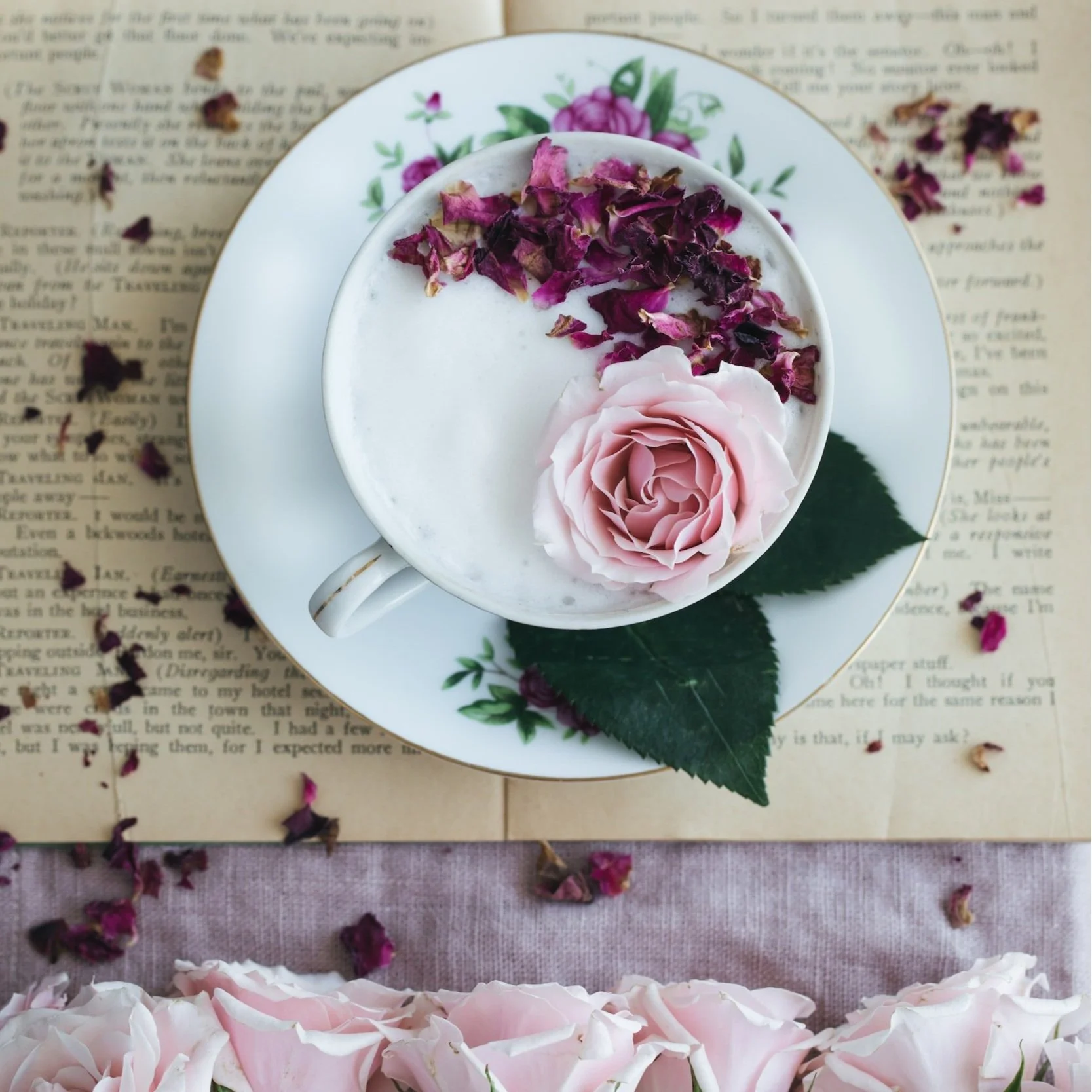 Homemade Rose Tea Latte: A Soothing and Calming Beverage