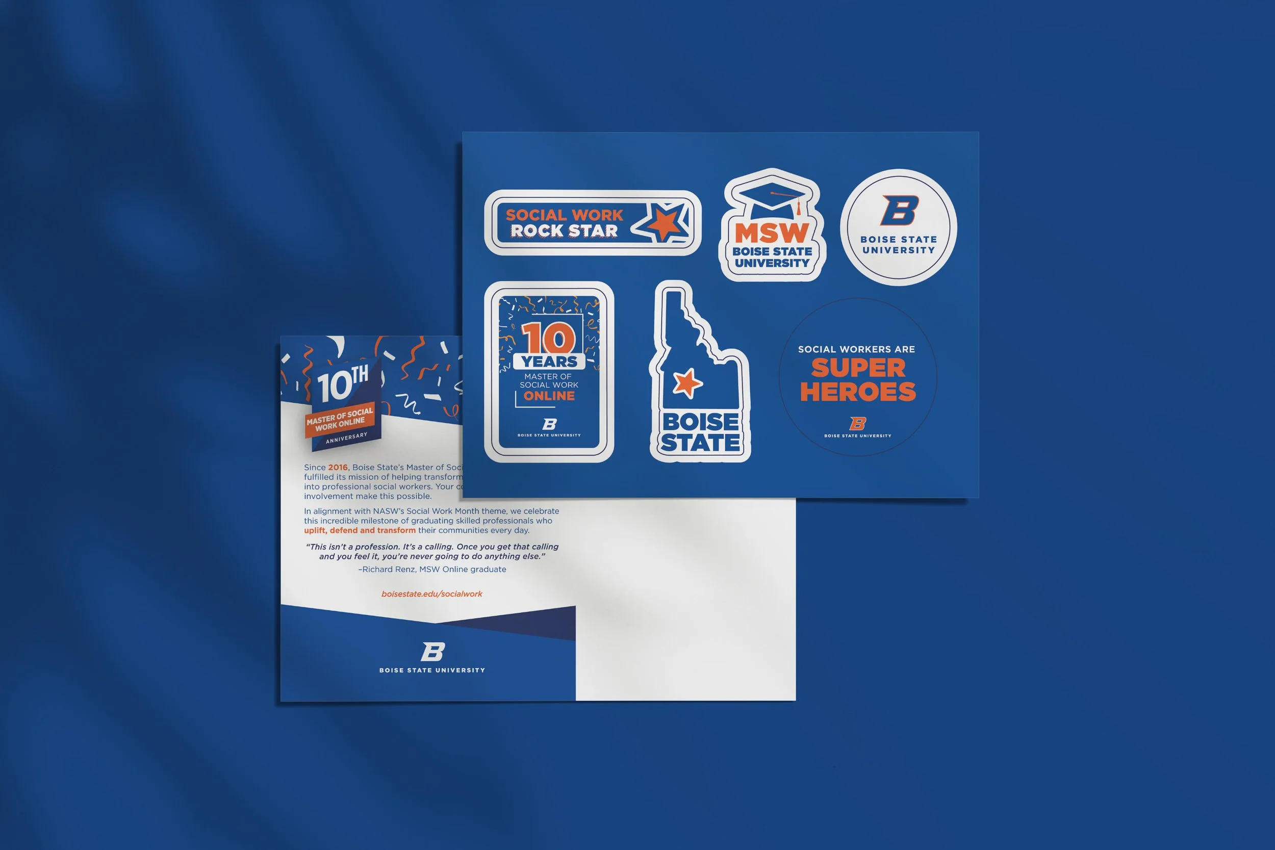 BSU Sticker Postcard