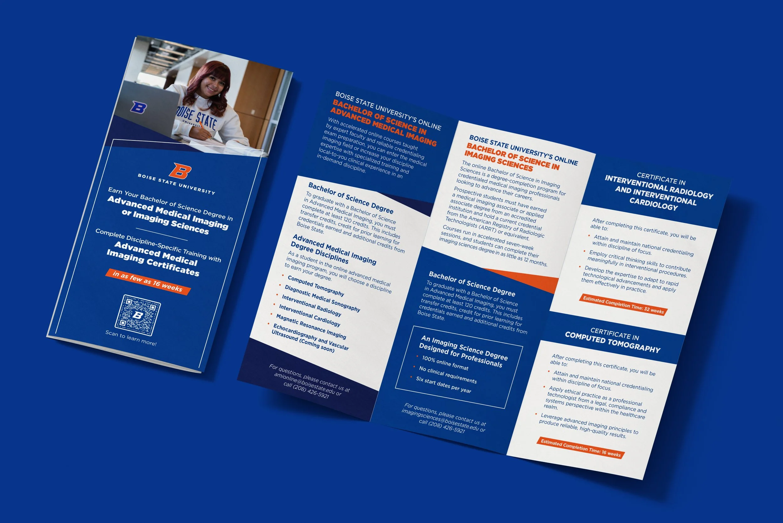 BSU Medical Imaging Brochure Design