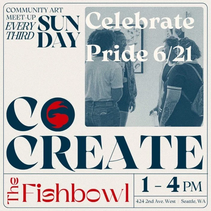 Co-Create at The Fishbowl: Pride Fan Painting