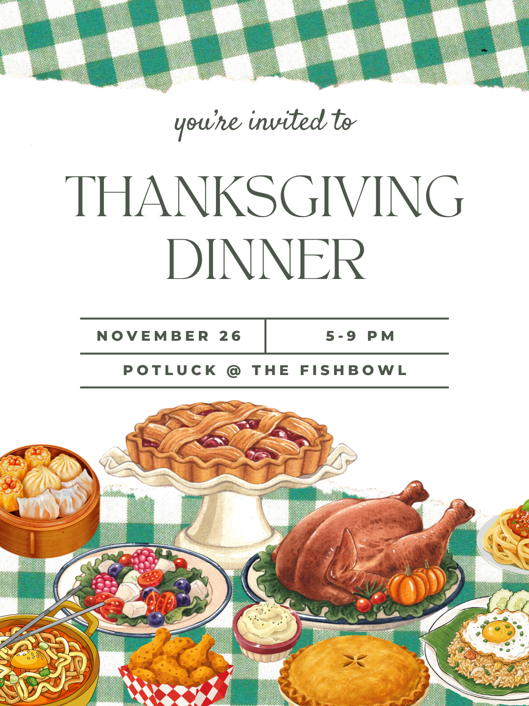 Thanksgiving Dinner with the Fishbowl Family