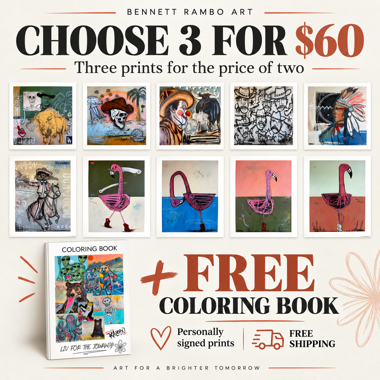 Three prints for the price of two. A little extra creativity on us
