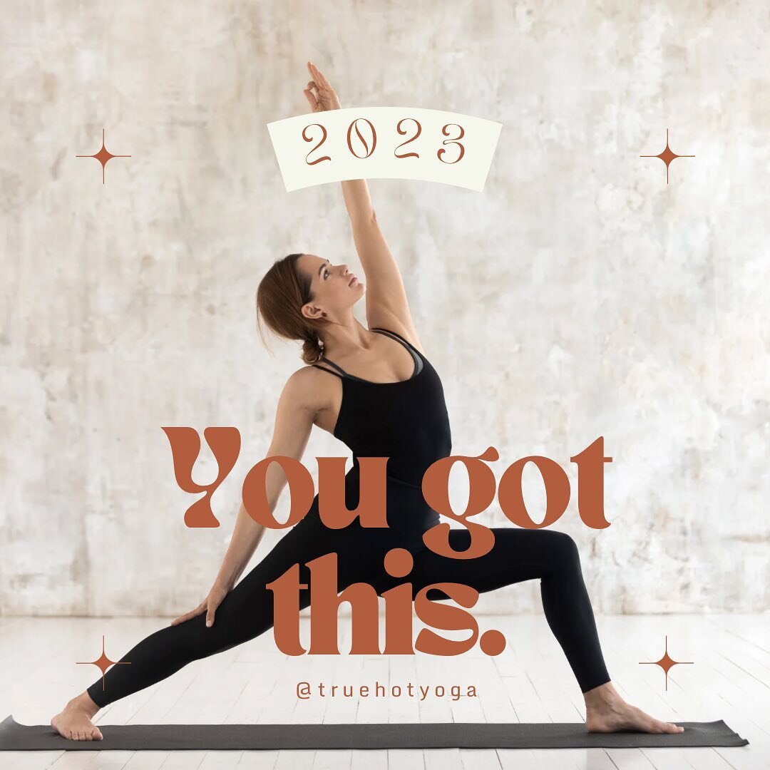 Standing at the start of a brand new year 🎉🎊 2023 - we love you already and we&rsquo;re so excited for all that you&rsquo;re going to hold! Reshape Body, Mind &amp; Soul at True Hot Yoga 🔥New Students (AZ residents) $33 for 3 Classes - Register on