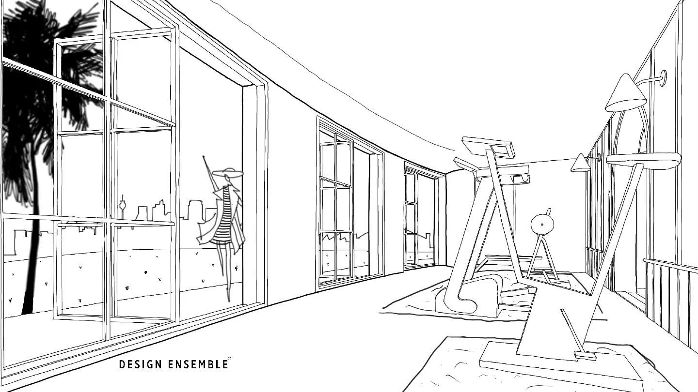 Hand Sketch &ldquo;Burra House&rdquo; Vaucluse - Alts + Add