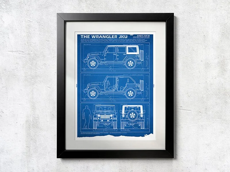 JKU Blueprint - Unframed Poster Print