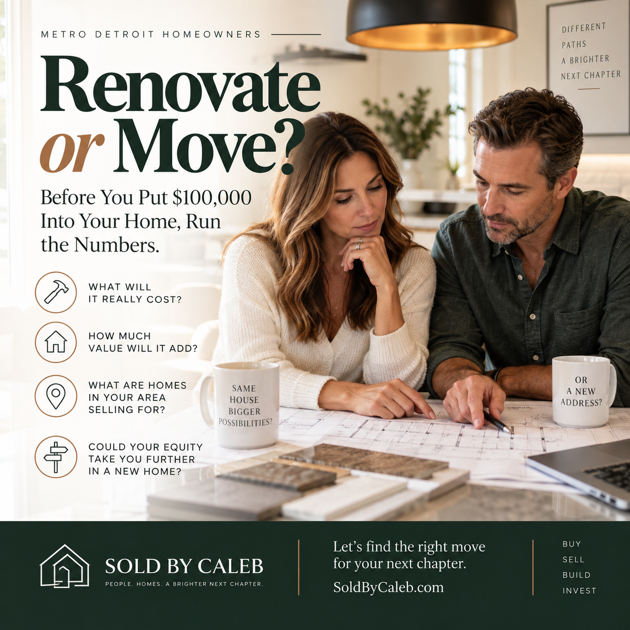 Renovate or Move? Before You Put $100,000 Into Your Metro Detroit Home, Run the Numbers