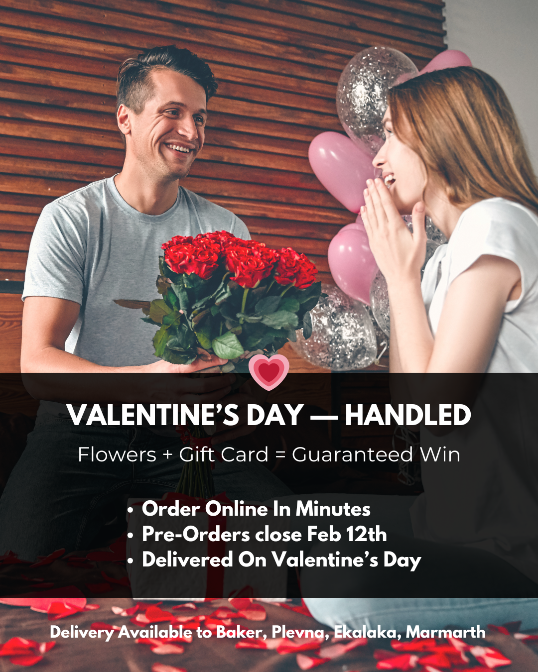 Flowers + Gift Card = Guaranteed Win