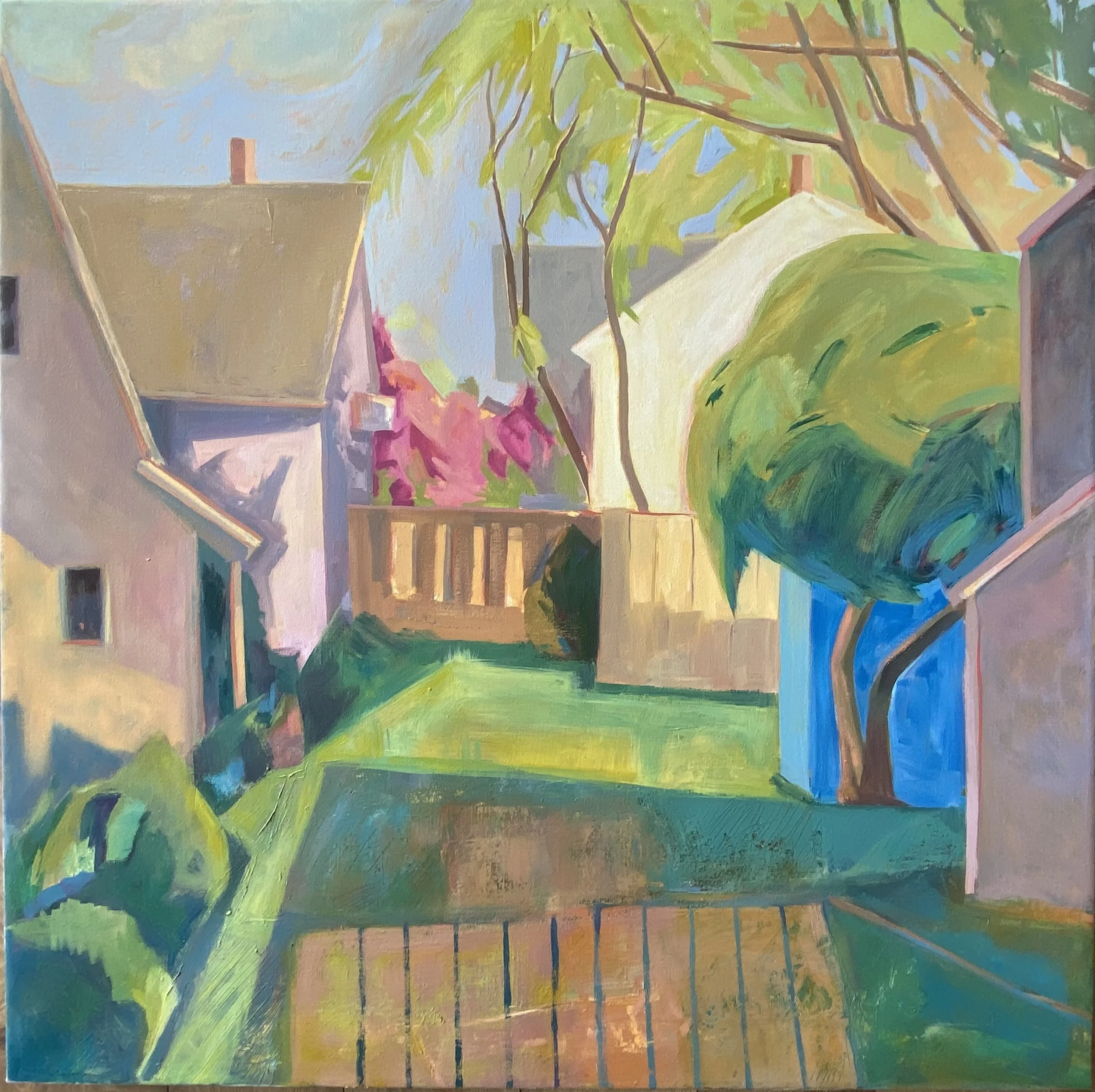 Paradise 36 x 36 inches oil on linen