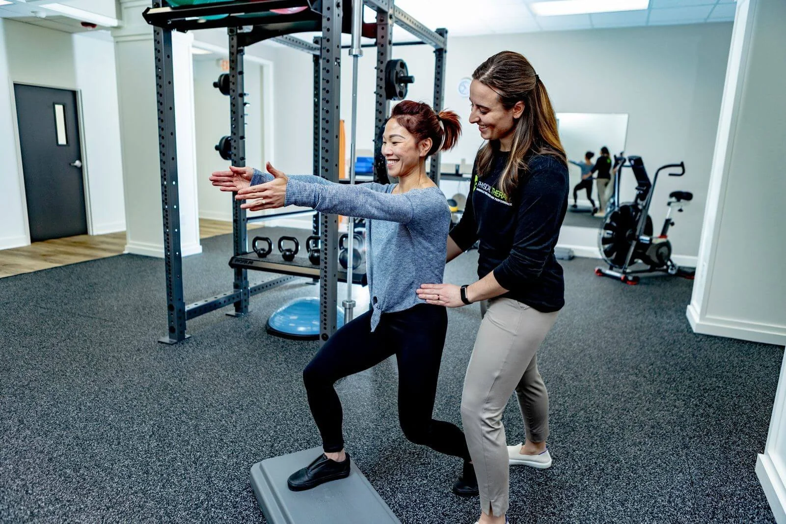 Assessing strength and weakness with personal training client in Kalamazoo, MI