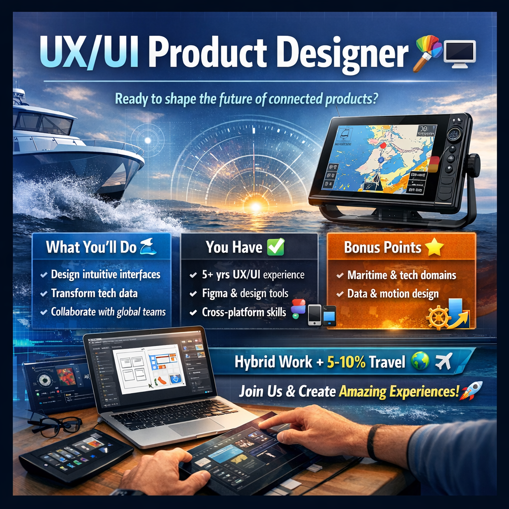 UX/UI Product Designer - Marine Technology 🛳️