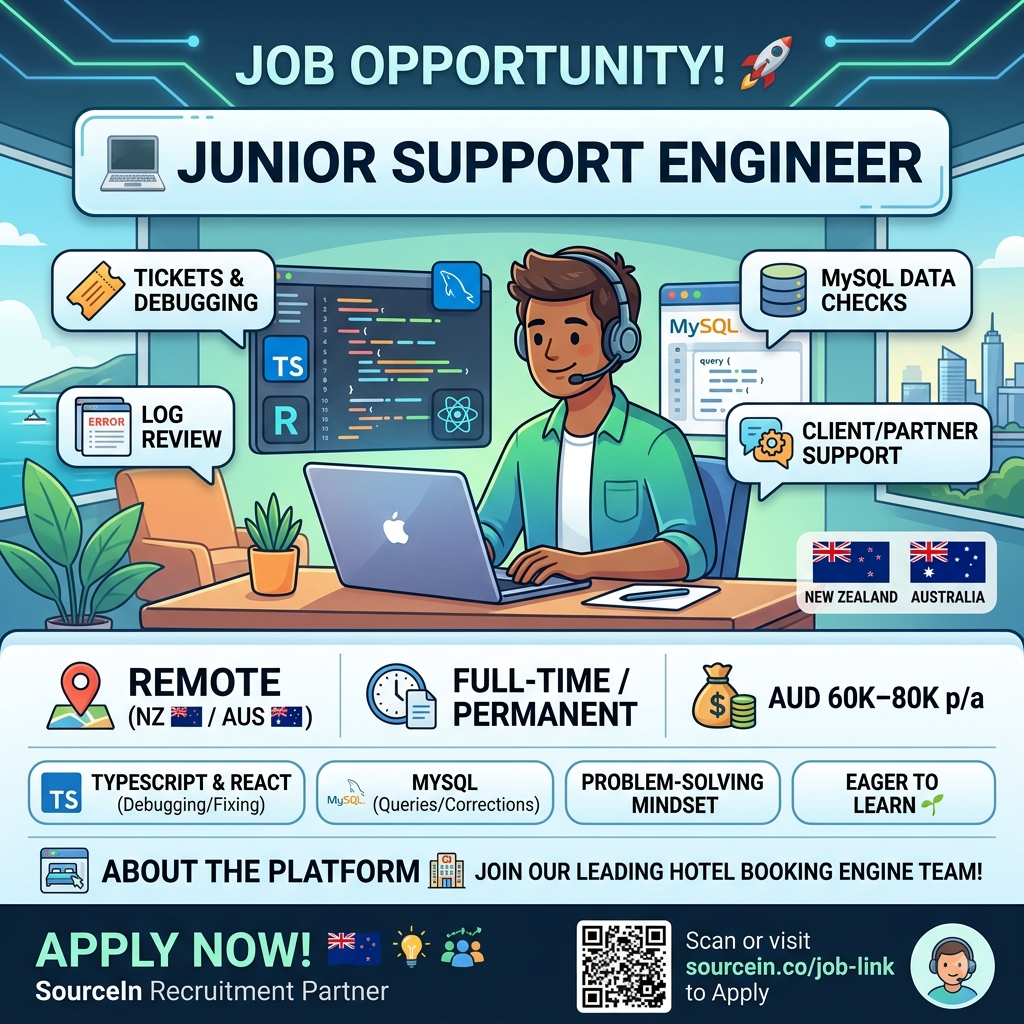 💻 Junior Support Engineer - ANZ