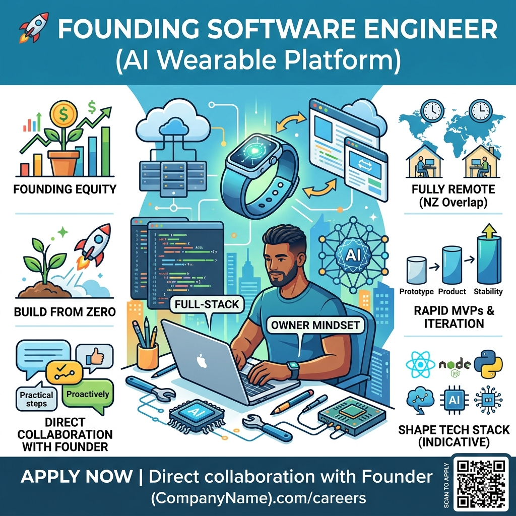 🚀 Founding Software Engineer (AI Wearable Platform)