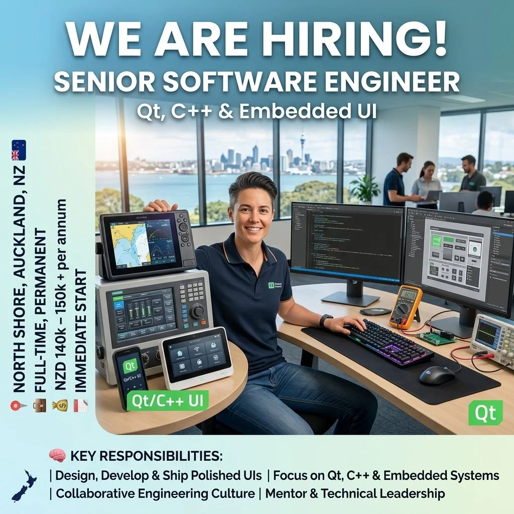 Senior Software Engineer – Qt, C++ &amp; Embedded UI (Copy)