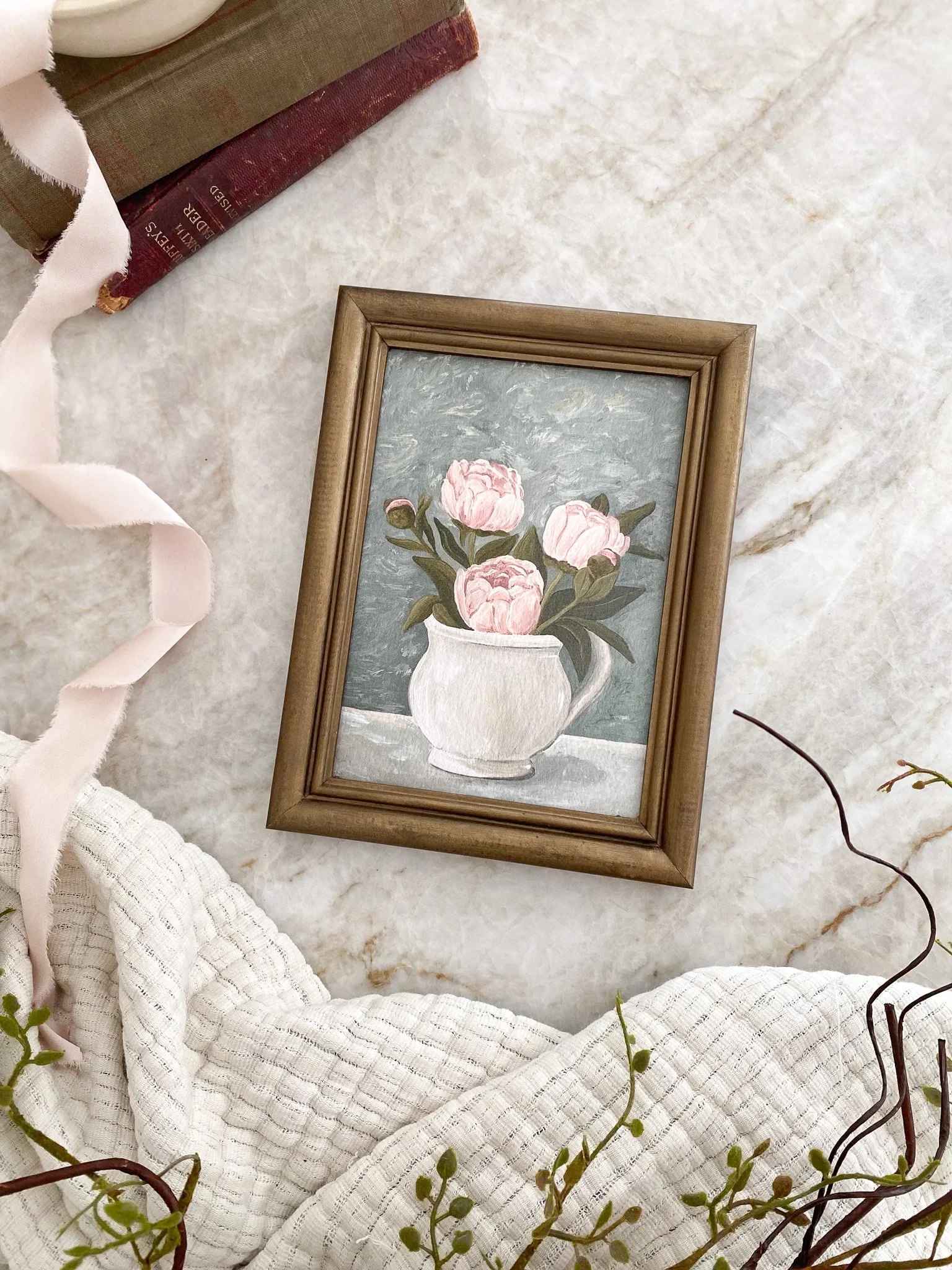 "A Blooming Love" Framed Art Print
