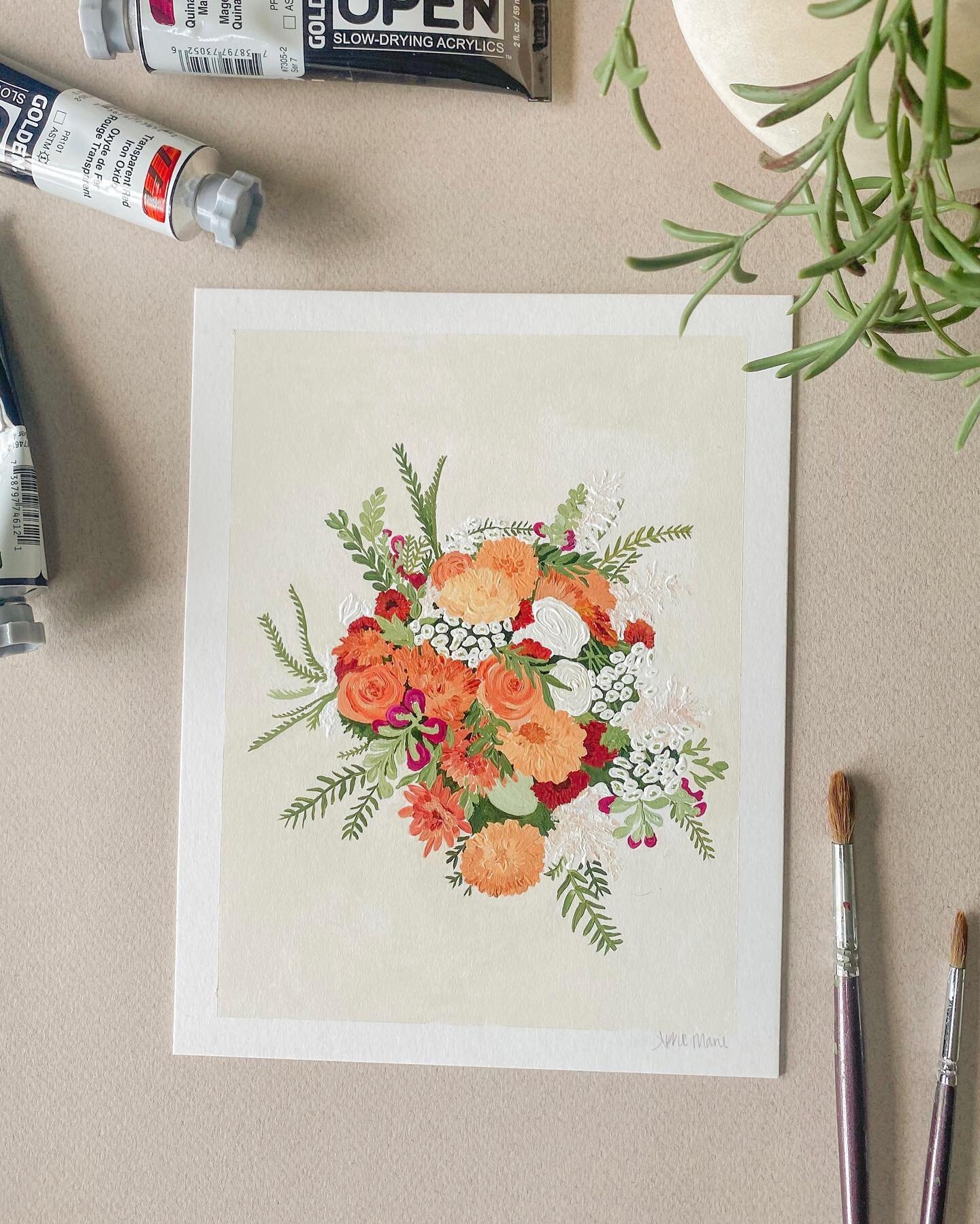These just keep getting better and better. My latest bouquet portrait, heading off to Connecticut!