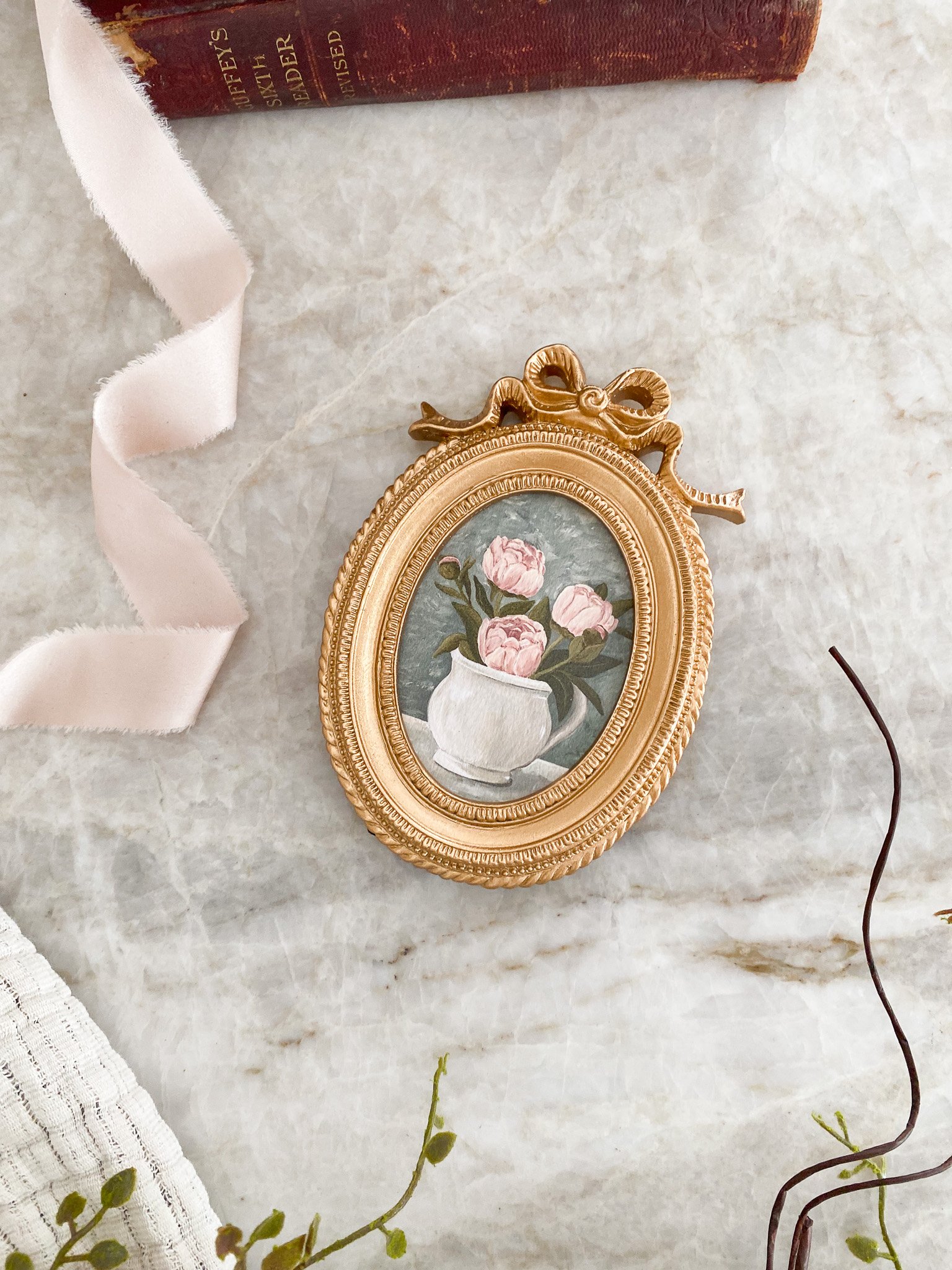 "A Blooming Love" Framed Art Print