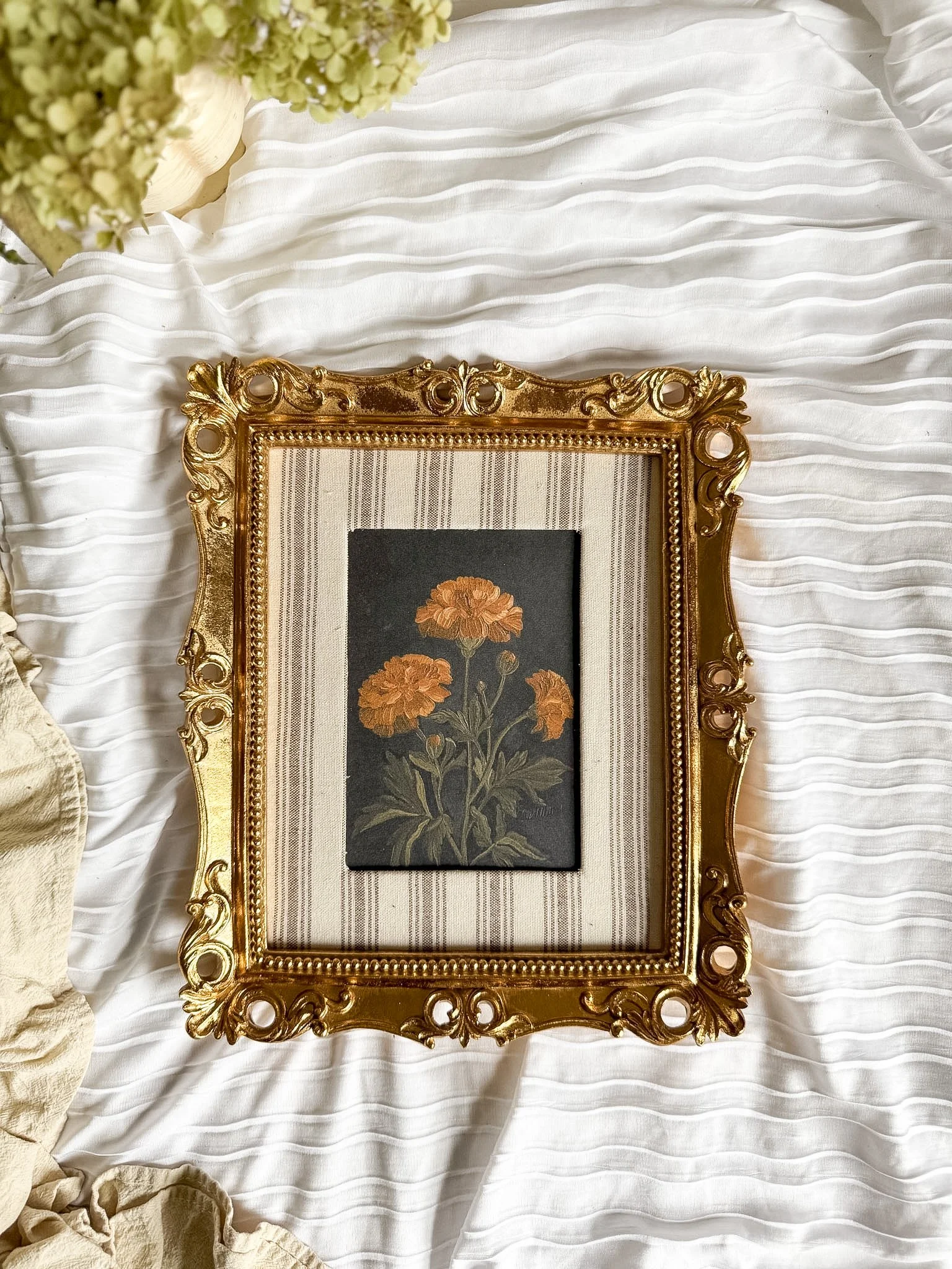 "Marigold Meadow" Framed Art Print