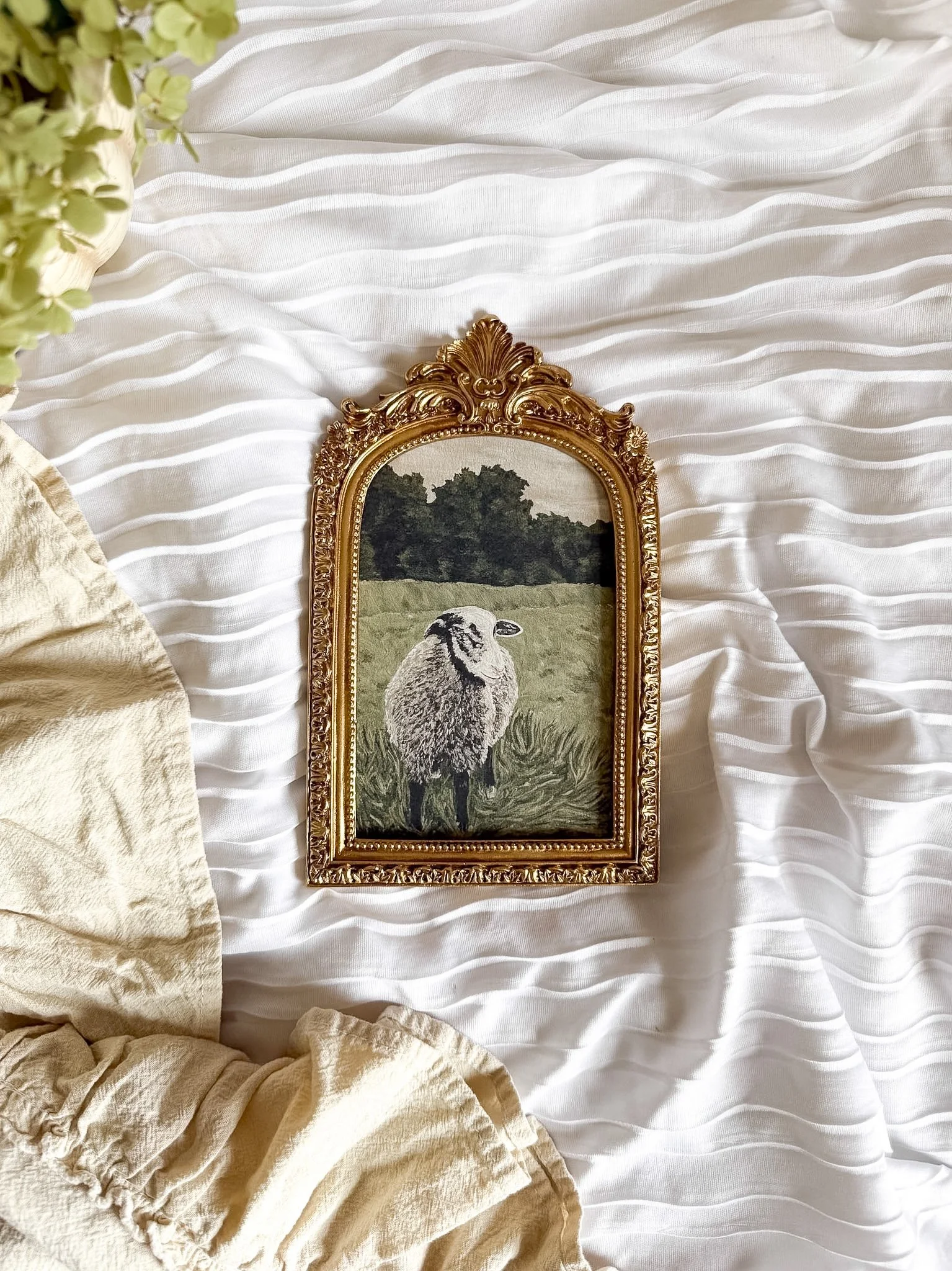 "Roaming in the Field" Framed Art Print