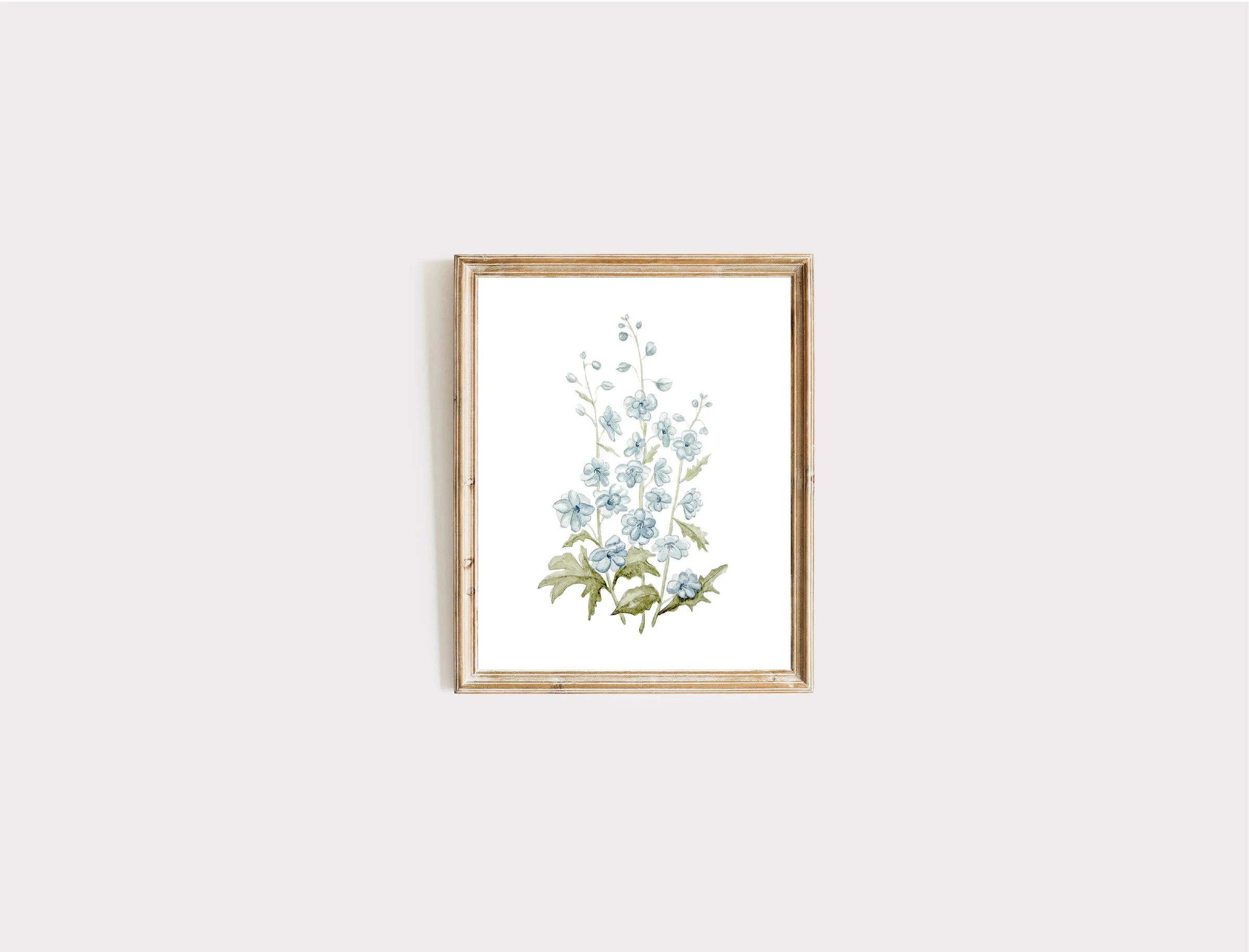 "Delphiniums in Blue" Art Print