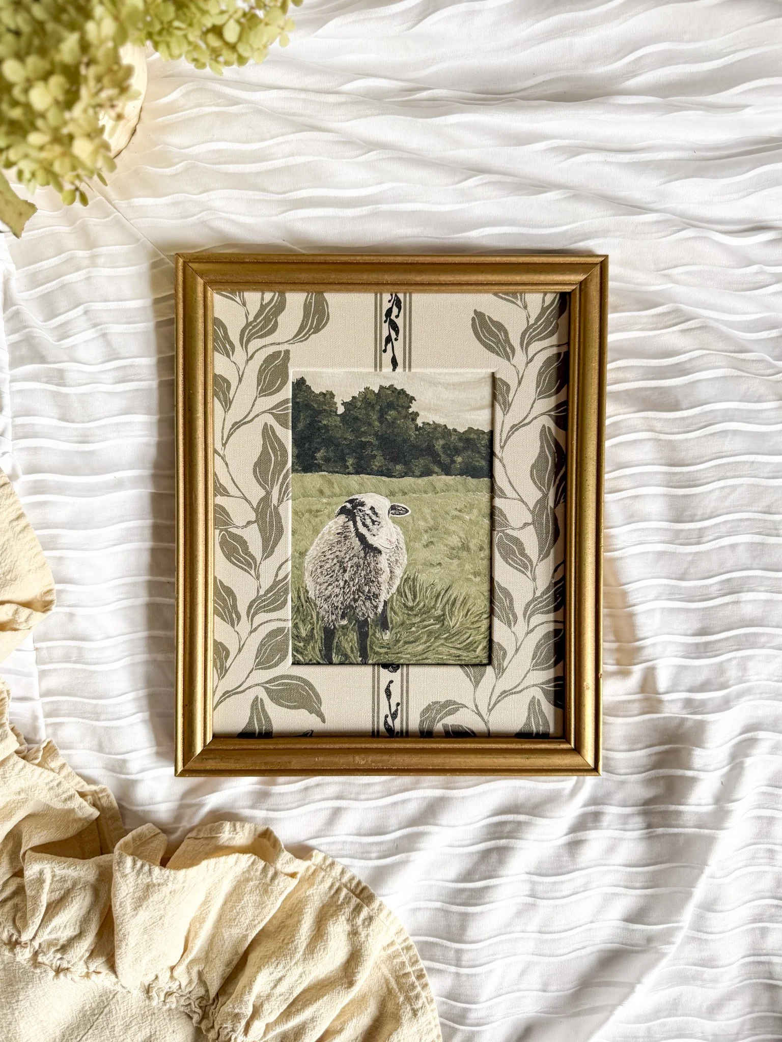 "Roaming in the Field" Framed Art Print