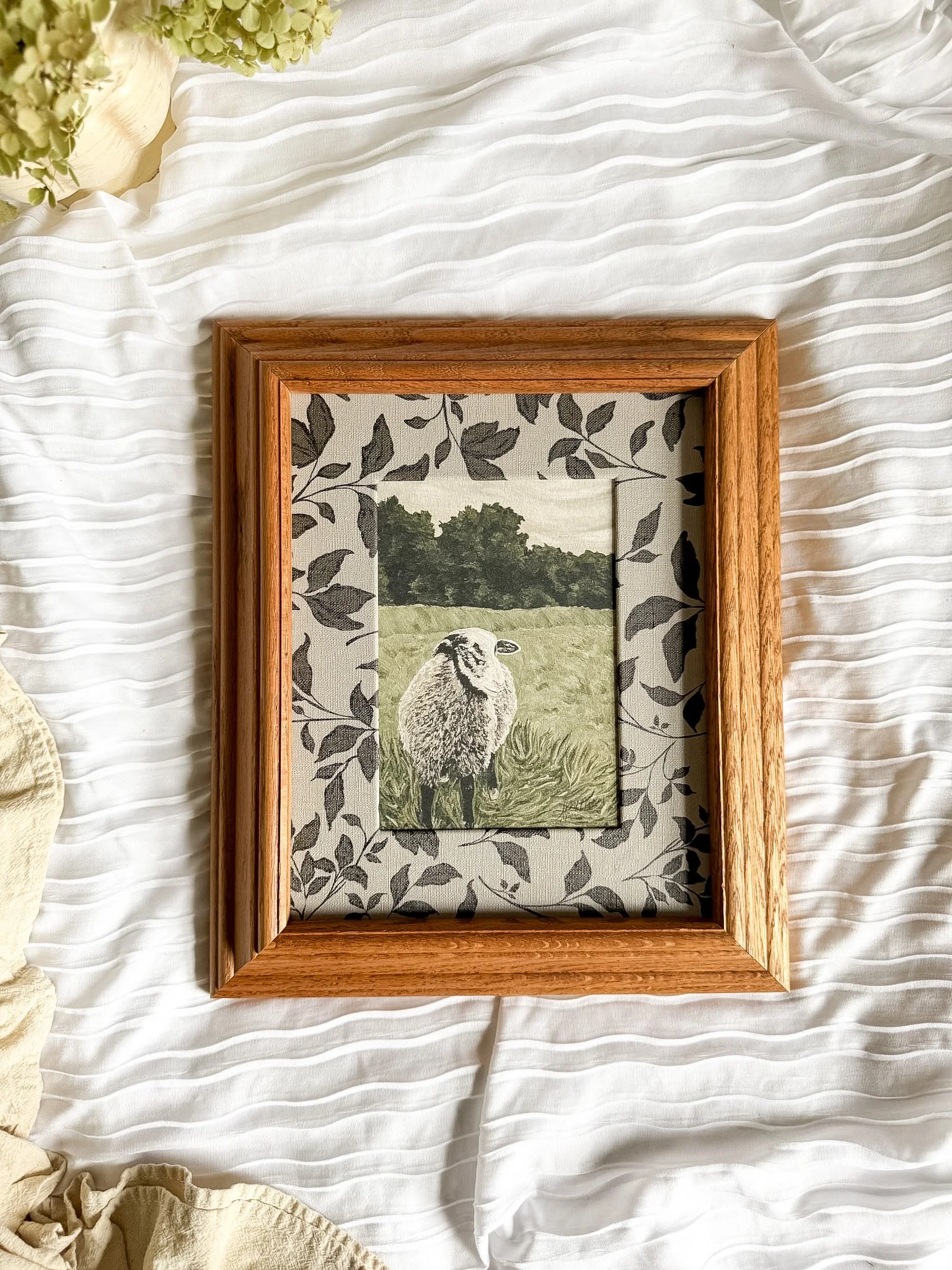 "Roaming in the Field" Framed Art Print