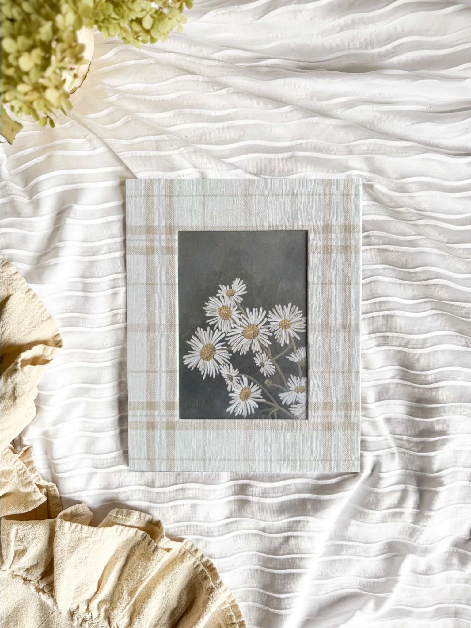 "White Asters" Matted Print