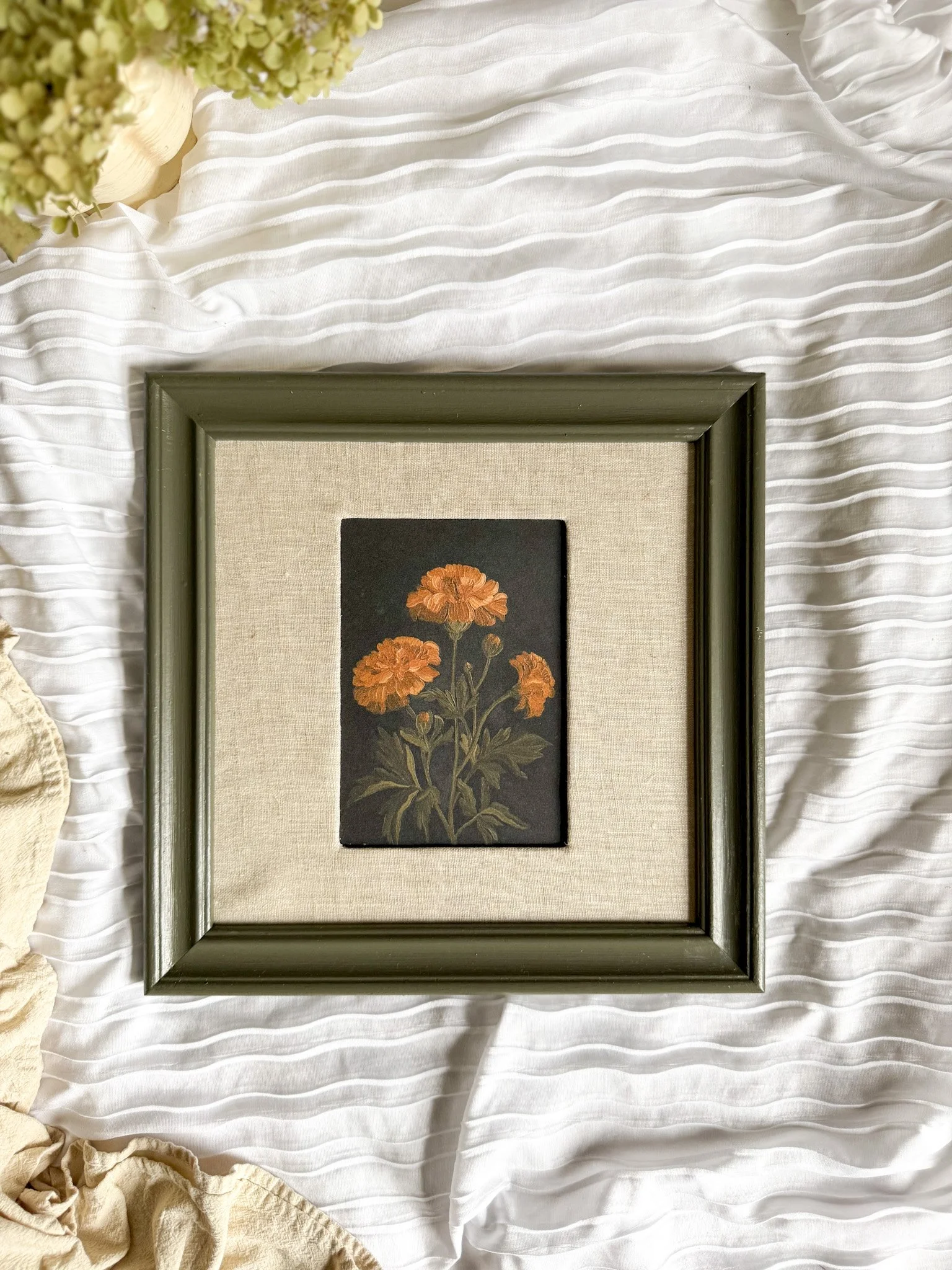 "Marigold Meadow" Framed Art Print