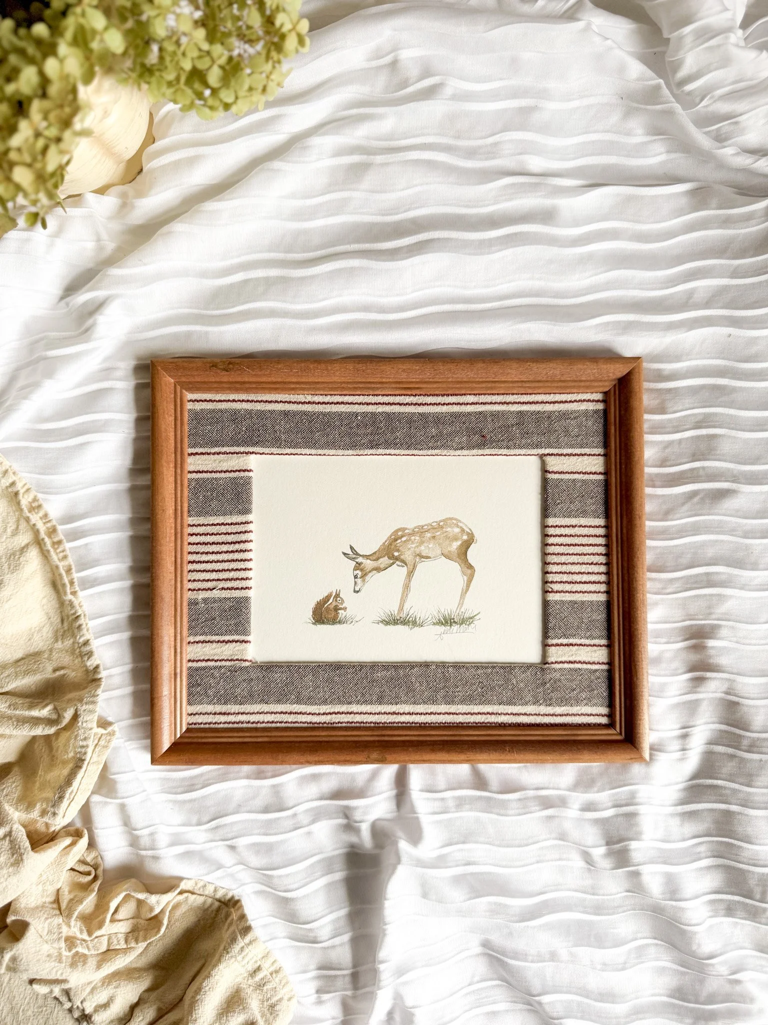 "Woodland Friends" Framed Art Print