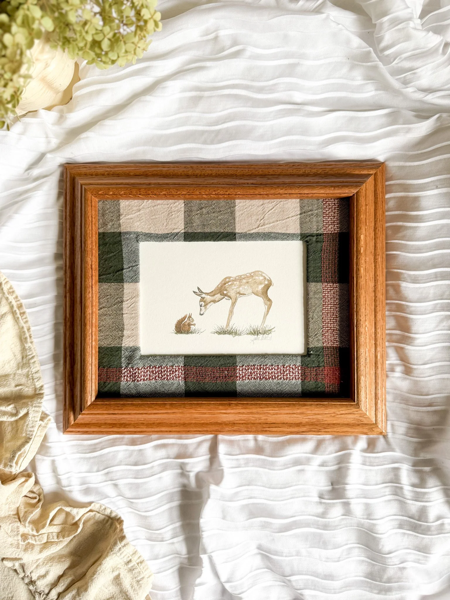 "Woodland Friends" Framed Art Print