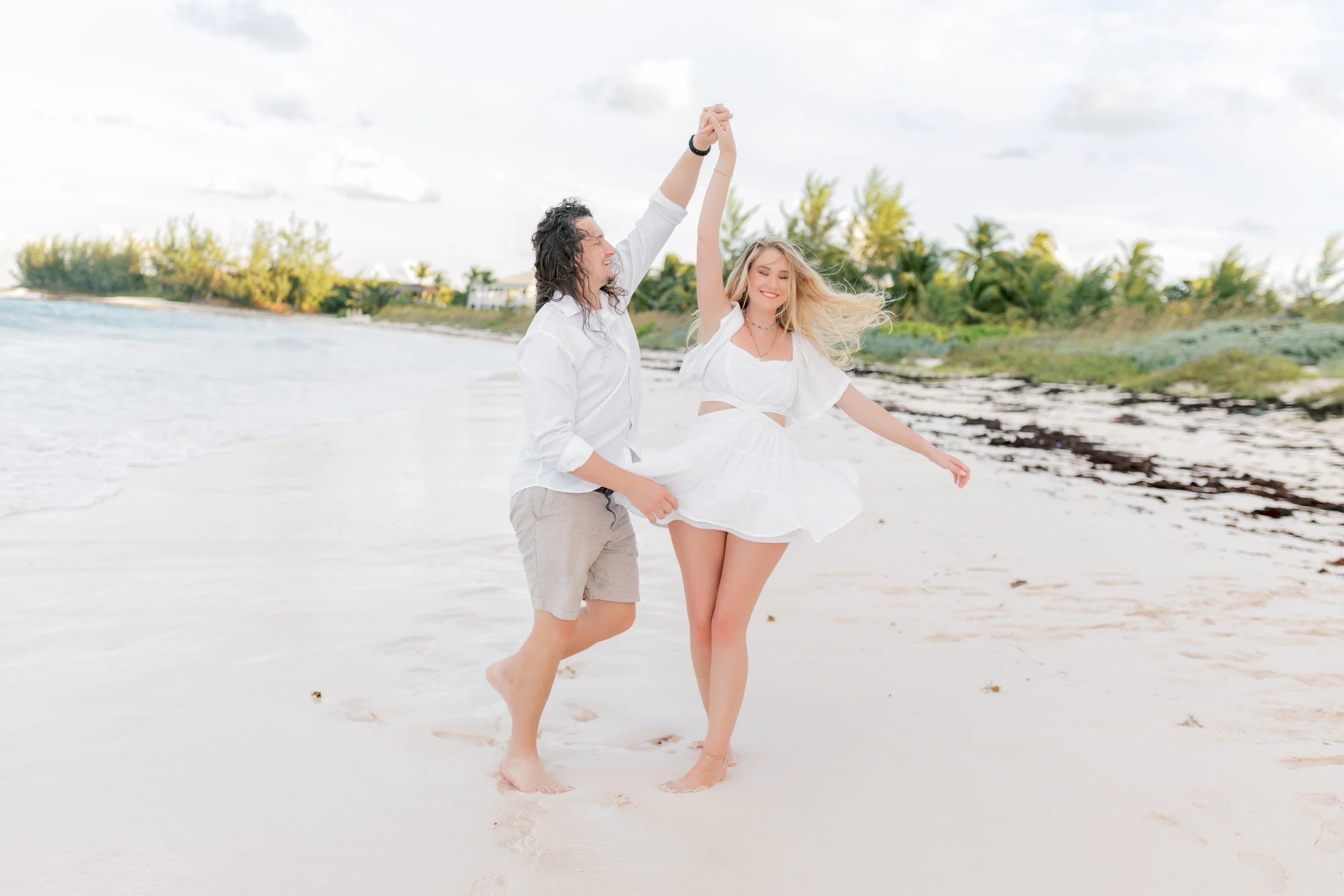 Harbour Island Eleuthera Bahamas couple  session