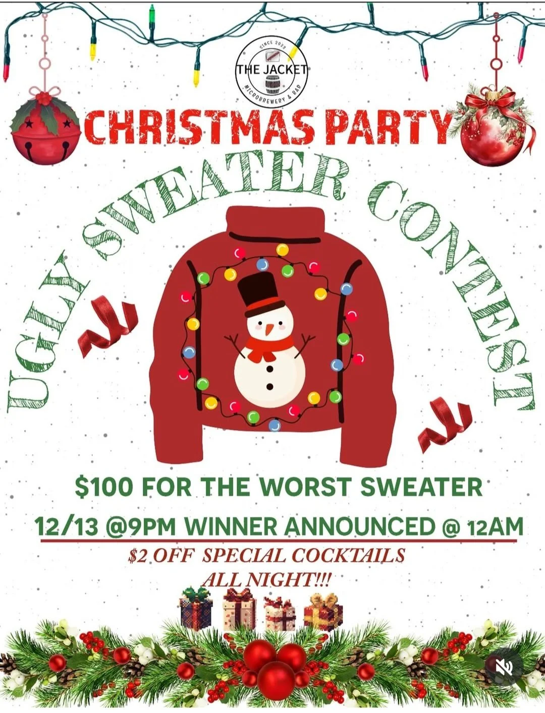 Christmas Party -Ugly Sweater Contest