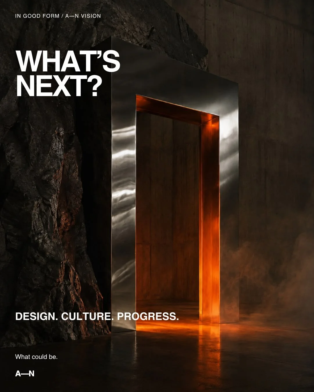 IN GOOD FORM / A&mdash;N VISION

A study in what could be.

Not a project. Not a brief. Not a finished answer.

Just an idea pushed far enough to become a world &mdash; where architecture, object, material and atmosphere start to blur.

This is the k