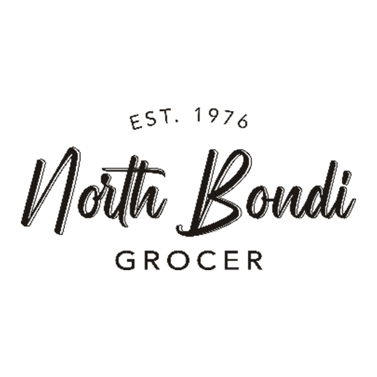 Logo for North Bondi Grocer with text 'Est. 1976 North Bondi Grocer' in black on a transparent background.