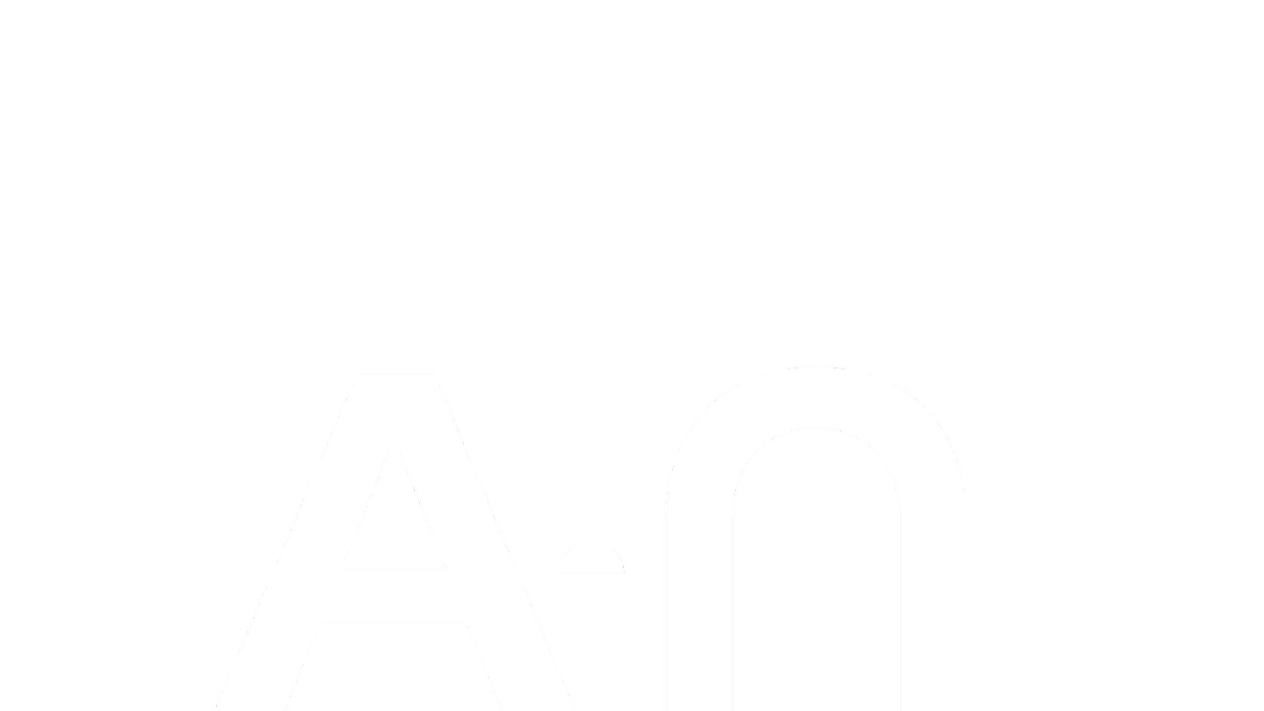 Black background with white text that reads "A·N"